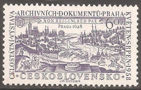 Чехословаччина Чехословакия ^/--/^ Чехословакия 1958 Sc.855 ** ^_^^^ Чехословаччина 1958 Sc.855 ** - фото фото фото