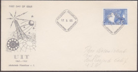Європа Европа ^/--/^ Финляндия 1965 КОСМОС 100 ЛЕТ UIT СВЯЗЬ КОММУНИКАЦИЯ СПУТНИК ОРБИТА ПОЛЁТ ВЕЩАНИЕ АНТЕННА КПД Mi.605 ^_^^^ Фінляндія 1965 КОСМОС 100 РОКІВ UIT ЗВ'ЯЗЬ КОМУНІКАЦІЯ СПУТНИК ОРБИТУ ПОЛЕТ ВЕЩАНИЕ АНТЕННА ККД Mi.605 - фото фото фото