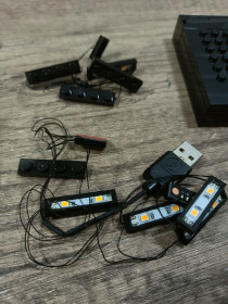 Комплектуючі та інші компоненти Комплектующие и другие компоненты ^/--/^ LED-підсвітка 3418 ^_^^^ LED-подсветка для пассажирского экспресс-поезда 60337 3418 - фото фото фото