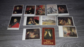СРСР СССР ^/--/^ Набор открыток Карл  Брюллов   Открытка СССР 11 /--/ шт 1985 ^_^^^ Набір листівок Карл Брюллов Листівка СРСР 11 /--/ шт 1985 - фото фото фото