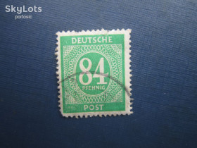 Інше Другое ^/--/^ Марка Німеччина Союзницька окупаційна зона 1946 стандарт 84 пф гаш ^_^^^ Марка Германия Союзническая оккупационная зона 1946 стандарт 84 пф гаш - фото фото фото