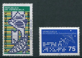 Південна Америка Южная Америка ^/--/^ Венесуэла  Venezuela 1977.1978 ПОЧТ КОНГРЕСС СПУТНИК СВЯЗИ    MNH ^_^^^ Венесуела Venezuela 1977.1978 Пошт КОНГРЕС супутник зв'язку MNH - фото фото фото