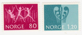 Скандинавія Скандинавия ^/--/^ Норвегия 1972 г.№ 661‑662 ** серия ^_^^^ Норвегія 1972 р. No 661‐662 ** серія - фото фото фото