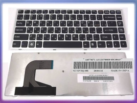 Клавіатури Клавиатуры ^/--/^ Клавиатура для SONY VPC-S Series (RU Black, Серебристая рамка) Оригинал ^_^^^ Клавіатура для SONY VPC-S Series (RU Black, Срібляста рамка) - фото фото фото