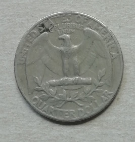 Обігові Обиходные ^/--/^ США 25 центов  (квотер) 1966 ^_^^^ США 25 центів (квотер) 1966 - фото фото фото