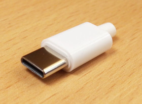 Порти, роз'єми Порты, разъемы ^/--/^ Штекер Type-C розбірний White NEW ^_^^^ Штекер Type-C разборочный White NEW - фото фото фото