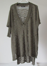 Кофти Кофты ^/--/^ Прозорий трикотажний пуловер Gina Tricot Швеція ^_^^^ Трикотажный пуловер Gina Tricot Швеция - фото фото фото