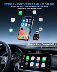 Інше Другое ^/--/^ Бездротовий адаптер CarPlay Box  (2-in-1 або 4-in-1) *80917 ^_^^^ Беспроводной адаптер CarPlay Box (2-in-1 или 4-in-1) *80917 - фото фото фото