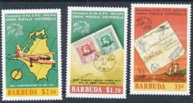 Інше Другое ^/--/^ Барбуда Марка на марке 100 лет ВПС 1974 ^_^^^ Барбуда Марка на марці 100 років ВПС 1974 - фото фото фото