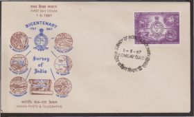 Європа Европа ^/--/^ Индия 1967 ГЕОДЕЗИЯ КАРТОГРАФИЯ КАРТА ТОПОГРАФИЯ ИЗЫСКАНИЯ ИССЛЕДОВАНИЯ 200 ЛЕТ КПД Mi.426 ^_^^^ Індія 1967 Геодезія картографія картоплі дослідження 200 років ККД Mi.426 - фото фото фото