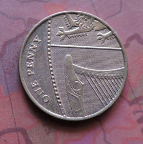 Єлизавета II (після ) Елизавета II (после ) ^/--/^ Великобритания 1 пенс 2010 ^_^^^ Велика Британія 1 пенс 2010 - фото фото фото