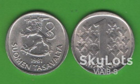 Фінляндія Финляндия ^/--/^ 1 марка Финляндия 1981 ^_^^^ 1 марка Фінляндія 1981 - фото фото фото