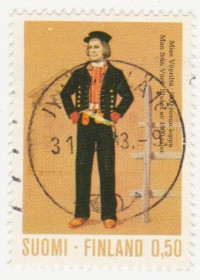 Скандинавія Скандинавия ^/--/^ Финляндия 1972 г. № 726 гашеная ^_^^^ Фінляндія 1972 р. No 726 гашена - фото фото фото
