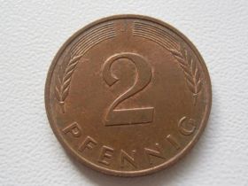 Сучасні c  року Современные c  года ^/--/^ Германия 2 пфеннига 1991 года J 28706 ^_^^^ Німеччина 2 пфеніга 1991 року J 28706 - фото фото фото