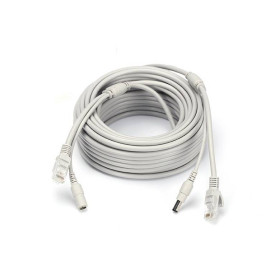 Адаптери Адаптеры ^/--/^ Патчкорд комбинированный по витой паре RJ-45 + DC 30 /--/ m, серый, Q ^_^^^ Патчкорд комбінований по витій парі RJ-45 + DC 30 /--/ m, сірий, Q - фото фото фото