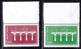 Малі Держави Європи Малые Государства Европы ^/--/^ Андорра  RF  1984 г  MNH - EUROPA СЕРТ - ^_^^^ Андорра RF 1984 MNH - EUROPA СЕРТ - фото фото фото