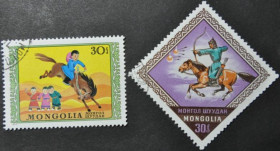 Інше Другое ^/--/^ Монголия Фауна Лошадь Всадник 1974 ^_^^^ Монголія Фауна Кінь Вершник 1974 - фото фото фото