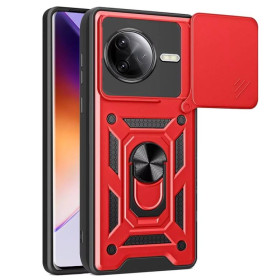 Чохли, бампера Чехлы, бампера ^/--/^ Чохол Fiji Camera Defence для Poco F /--/ 7 Pro бампер із захистом камери та підставкою Red ^_^^^ Чехол Fiji Camera Defence для Poco F /--/ 7 Pro бампер с защитой камеры и подставкой Red - фото фото фото