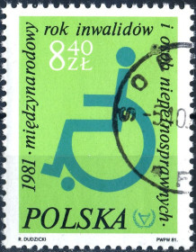 Польща Польша ^/--/^ Польша. Международный год инвалидов   (серия) 1981 г. ^_^^^ Польща. Міжнародний рік інвалідів (серія) 1981 - фото фото фото
