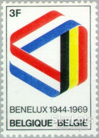 Бенілюкс Бенилюкс ^/--/^ Бельгия 1969 25 лет Бенилюксу Mi 1557 MNH совместный выпуск ^_^^^ Бельгія 1969 25 років Бенілюксу Mi 1557 MNH спільний випуск - фото фото фото