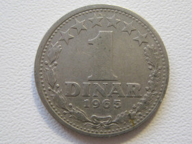 Югославія Югославия ^/--/^ Югославия 1 динар 1965 года #910 ^_^^^ Югославія 1 динар 1965 року #910 - фото фото фото