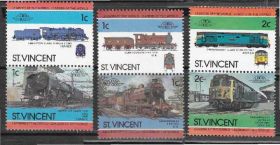 Острівні держави Островные государства ^/--/^ Сент-Винсент 1985 ЛОКОМОТИВЫ ПАРОВОЗЫ ПОЕЗДА ЖЕЛЕЗНАЯ ДОРОГА Ж-Д ТРАНСПОРТ 6 /--/ м** в 3 парах ^_^^^ Сент-Вінсент 1985 ЛОКОМОТИВИ ПАРОВОЗИ ПОЇЗА ЖЕЛЕЗНА ДОРОГА Ж-Д ТРАНСПОРТ 6 /--/ М** в 3 парах - фото фото фото