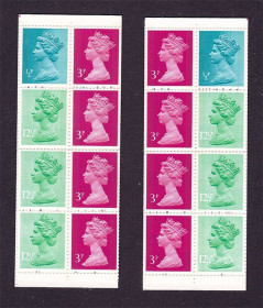 Великобританія Великобритания ^/--/^ Великобритания  MNH - 2 /--/ а буклета / 2 /--/ а скана = зеркальное размещение марок ^_^^^ Великобританія MNH - 2 /--/ а буклета / 2 /--/ а скана = дзеркальне розміщення марок - фото фото фото