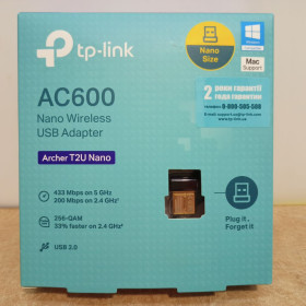 Адаптери Адаптеры ^/--/^ Wi-Fi адаптер TP-LINK Archer T /--/ 2 /--/ U Nano швидкісний дводіапазонний AC /--/ 600 ^_^^^ МЕРЕЖЕВЫЙ АДАПТЕР TP-LINK ARCHER T /--/ 2 /--/ U NANO - фото фото фото