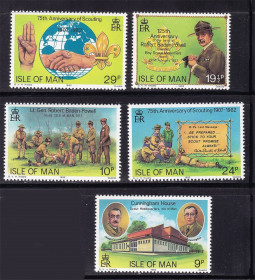 Малі Держави Європи Малые Государства Европы ^/--/^ Мэн / Man 1982 г MNH - скауты - ^_^^^ Мен / Man 1982 MNH - скаути - фото фото фото