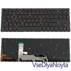 Клавіатури Клавиатуры ^/--/^ Клавиатура для ноутбука HP (Omen: 15-EK series ) rus, black, без фрейма, подсветка клавиш (RGB RED)  ^_^^^ Клавіатура для ноутбука HP (Omen: 15-EK series) rus, black, без фрейму, підсвічування клавіш (RGB RED) - фото фото фото