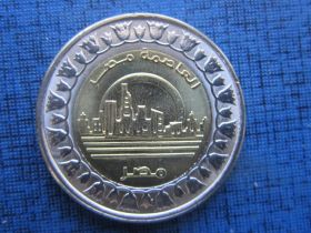 Єгипет Египет ^/--/^ Монета 1 фунт Египет 2019 новая столица Ведиан ^_^^^ Монета 1 фунт Єгипет 2019 нова столиця Ведіан - фото фото фото