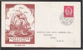 Європа Европа ^/--/^ Великобритания 1957 КОРАБЛЬ МЭЙФЛАУЭР ПАРУСНОЕ СУДНО ФЛОТ МОРСКОЙ ТРАНСПОРТ ПОЧТА ХК ^_^^^ Великобританія 1957 КОРАБЛЬ МЕЙФЛАУЕР ПАРУСНЕ СУДНО ФЛОТ МОРСЬКИЙ ТРАНСПОРТ ПОШТА ХК - фото фото фото