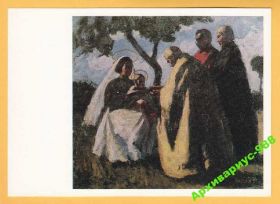 СРСР СССР ^/--/^ ЖИВОПИСЬ 1970 Дети Икона Мадонна Религия Худ.КОСТА ^_^^^ 1970 Діти Ікона Мадонна Релігія Худ.КОСТА - фото фото фото