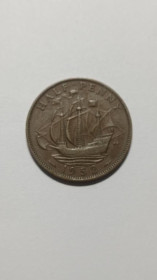 Інше Другое ^/--/^ Великобритания. 1/2 пенни. Пол пенни. 1952. ^_^^^ Велика Британія. 1/2 пенні. Пол пенні. 1952. - фото фото фото