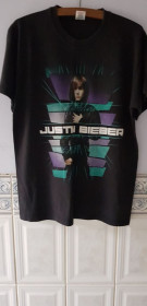 Футболки, майки Футболки, майки ^/--/^ Футболка &amp;quot;Justin Bieber&amp;quot;  (100% cotton, L, Morocco) б/у ^_^^^ Футболка &amp;quot;Justin Bieber&amp;quot; (100% cotton, L, Morocco) б/у - фото фото фото