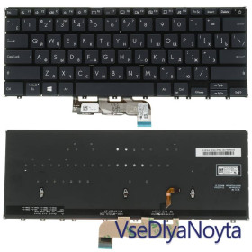 Клавіатури Клавиатуры ^/--/^ Клавиатура для ноутбука ASUS (B /--/ 9450 series) rus, black, без фрейма, подсветка клавиш ^_^^^ Клавіатура для ноутбука ASUS (B /--/ 9450 series) rus, black, без фрейму, підсвічування клавіш - фото фото фото