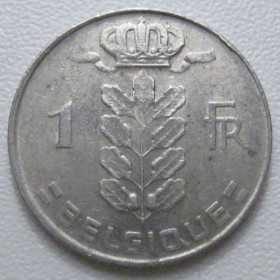 Бельгія Бельгия ^/--/^ Бельгія 1 франк 1975 року Belgique 42664 ^_^^^ Бельгия 1 франк 1975 года Belgique 42664 - фото фото фото