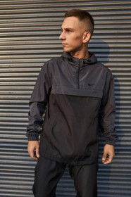 Куртки Куртки ^/--/^ Анорак мужской &amp;quot;President&amp;quot; Nike серо-черный 3 /--/ XL ^_^^^ Анорак чоловічий &amp;quot;President &amp;quot; Nike сіро-чорний 3 /--/ XL - фото фото фото