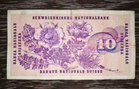 Інші країни Другие страны ^/--/^ SWITZERLAND Швейцарія 10 франків 7 лютого 1974. Підписи: Brenno Galli, Alexandre Hay, Aebersold ^_^^^ Швейцария 10 франков 7 февраля 1974. Brenno Galli, Alexandre Hay, Aebersold - фото фото фото