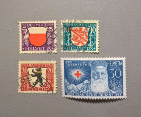 Швейцарія Швейцария ^/--/^ Швейцария Личности Герб 1928 ^_^^^ Швейцарія Особистості Герб 1928 - фото фото фото