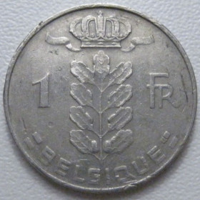 Бельгія Бельгия ^/--/^ Бельгія 1 франк 1975 року Belgique 42670 ^_^^^ Бельгия 1 франк 1975 года Belgique 42670 - фото фото фото