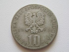 - року - года ^/--/^ Польша 10 злотых 1975 года. Болеслав Прус #10496 ^_^^^ Польща 10 злотих 1975 року. Болеслав Прус #10496 - фото фото фото