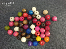 Намистини, стрази Бусины, стразы ^/--/^ Деревянная бусина 2 см ^_^^^ Дерев'яна бусина 2 см - фото фото фото