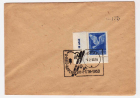 Європа Европа ^/--/^ ZM Европа Польша  1953 г - конверт - СГ - спорт ^_^^^ ZM Європа Польща 1953 р. - конверт - СГ - спорт - фото фото фото