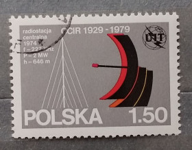 Польща Польша ^/--/^ Польша 1979 г - 50 лет Международному союзу электросвязи ^_^^^ Польща 1979 р. - 50 років Міжнародному союзу електрозв'язку - фото фото фото