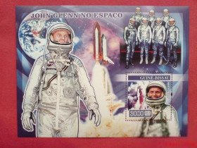 Освоєння космосу Освоение космоса ^/--/^ Гвинея Биссау Guinea Bissau 2007 Space Mi 593 John Glenn MNH Cv  6, ^_^^^ Гвінея Біссау Guinea Bissau 2007 Space Mi 593 John Glenn MNH Cv 6 - фото фото фото