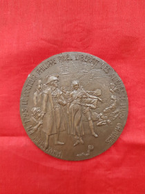 Європа Европа ^/--/^ Настольная медаль Medalla homenaje доктора Филиппа Пинеля 1950 г. ^_^^^ Настільна медаль Medalla homenaje доктора Філіпа Пінеля 1950 р. - фото фото фото