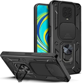 Чохли, бампера Чехлы, бампера ^/--/^ Чохол Fiji Camera Defence для Xiaomi Redmi Note 9 Pro бампер із захистом камери та підставкою Black ^_^^^ Чехол Fiji Camera Defence для Xiaomi Redmi Note 9 Pro бампер с защитой камеры и подставкой Black - фото фото фото