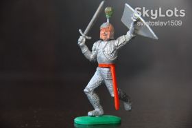 Фігурки, солдатики Фигурки, солдатики ^/--/^ бегущий рыцарь с мечем и щитом своппет TIMPO 50-54 /--/ мм Великобритания ОРИГИНАЛ ^_^^^ лицар з мечем і щитом своппет TIMPO 50-54 /--/ мм Велика Британія Орігінал - фото фото фото