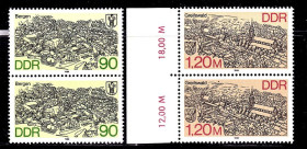 НДР, ФРН ГДР, ФРГ ^/--/^ ГДР / DDR  1988 г MNH - - пара - поле ^_^^^ ГДР / DDR 1988 MNH - пара - поле - фото фото фото